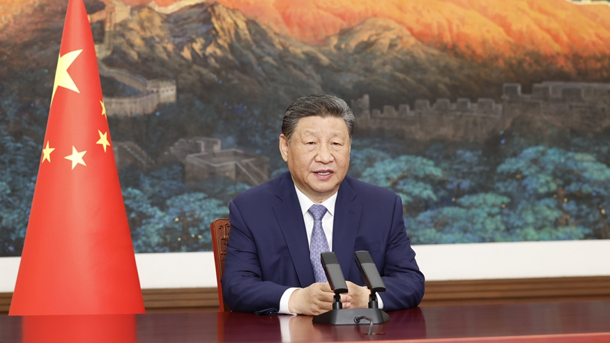 習近平向氣候和公正轉(zhuǎn)型領(lǐng)導(dǎo)人峰會發(fā)表致辭